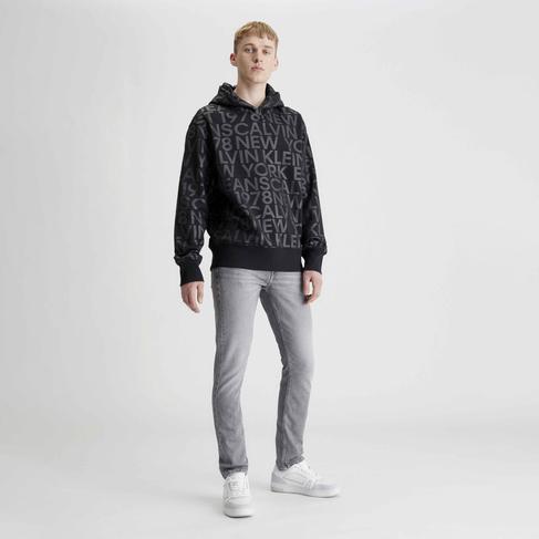  Calvin Klein Jeans Black & White Erkek Siyah Sweatshirt