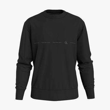  Calvin Klein Erkek Siyah Sweatshirt