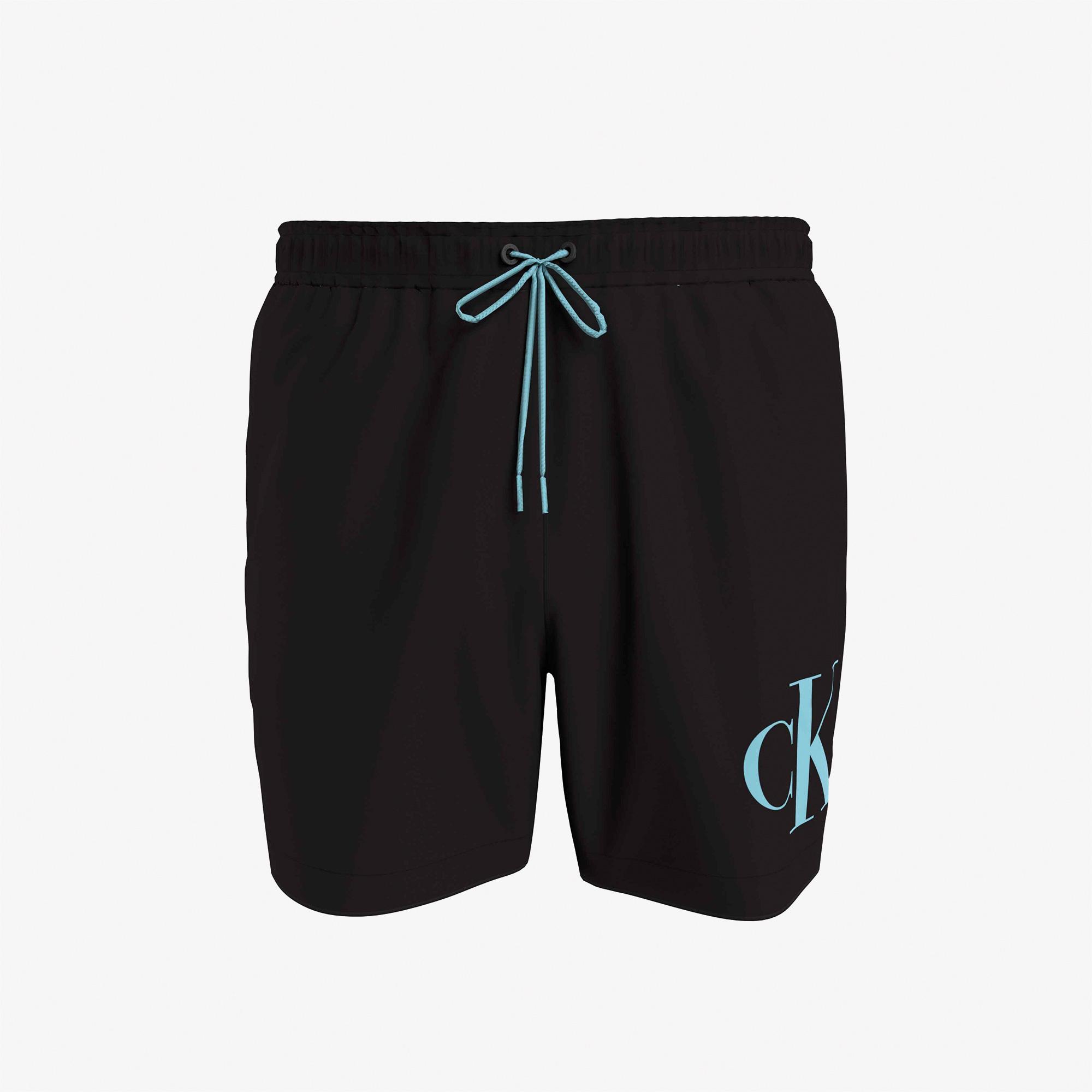 Calvin Klein Monogram Erkek Siyah Deniz Şortu
