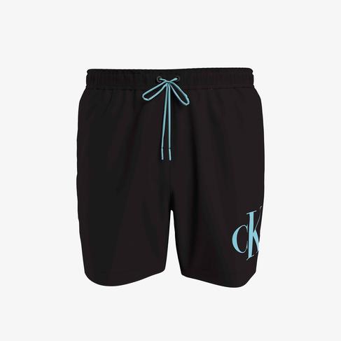  Calvin Klein Monogram Erkek Siyah Deniz Şortu