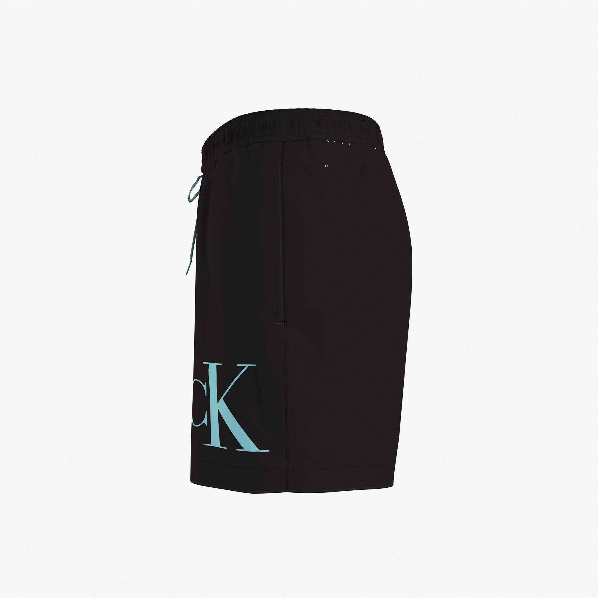 Calvin Klein Monogram Erkek Siyah Deniz Şortu