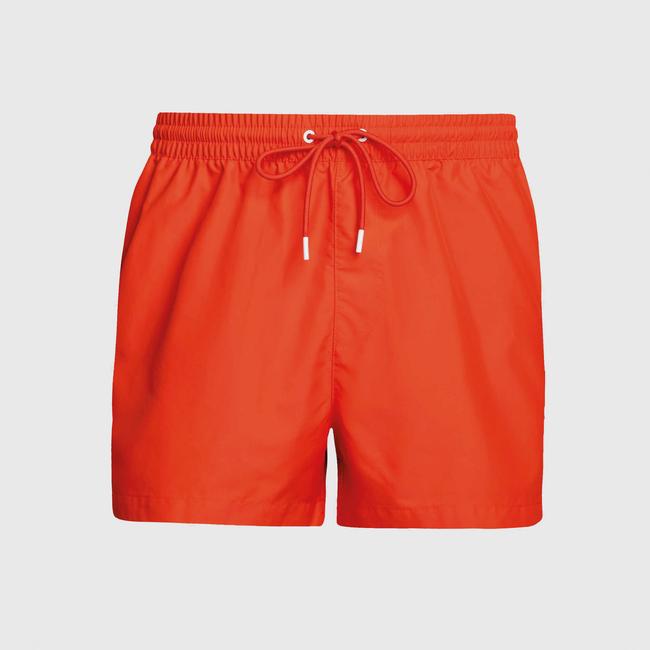  Calvin Klein Core Logo Tape Erkek Turuncu Deniz Şortu