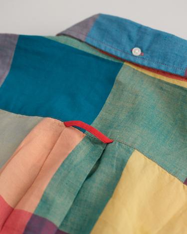  GANT Erkek Turuncu Regular Fit Düğmeli Yaka Kareli Gömlek