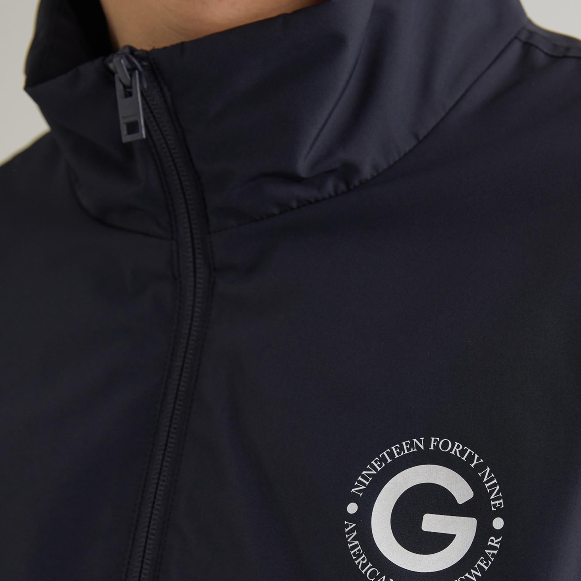 GANT Erkek Lacivert Dik Yaka Logolu Ceket