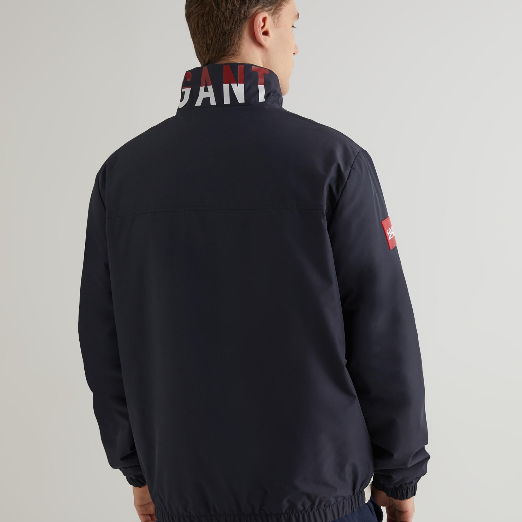 GANT Erkek Lacivert Dik Yaka Logolu Ceket