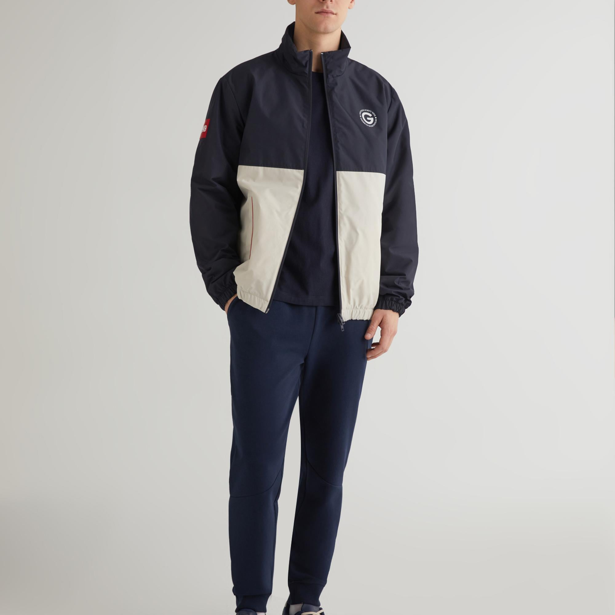 GANT Erkek Lacivert Dik Yaka Logolu Ceket