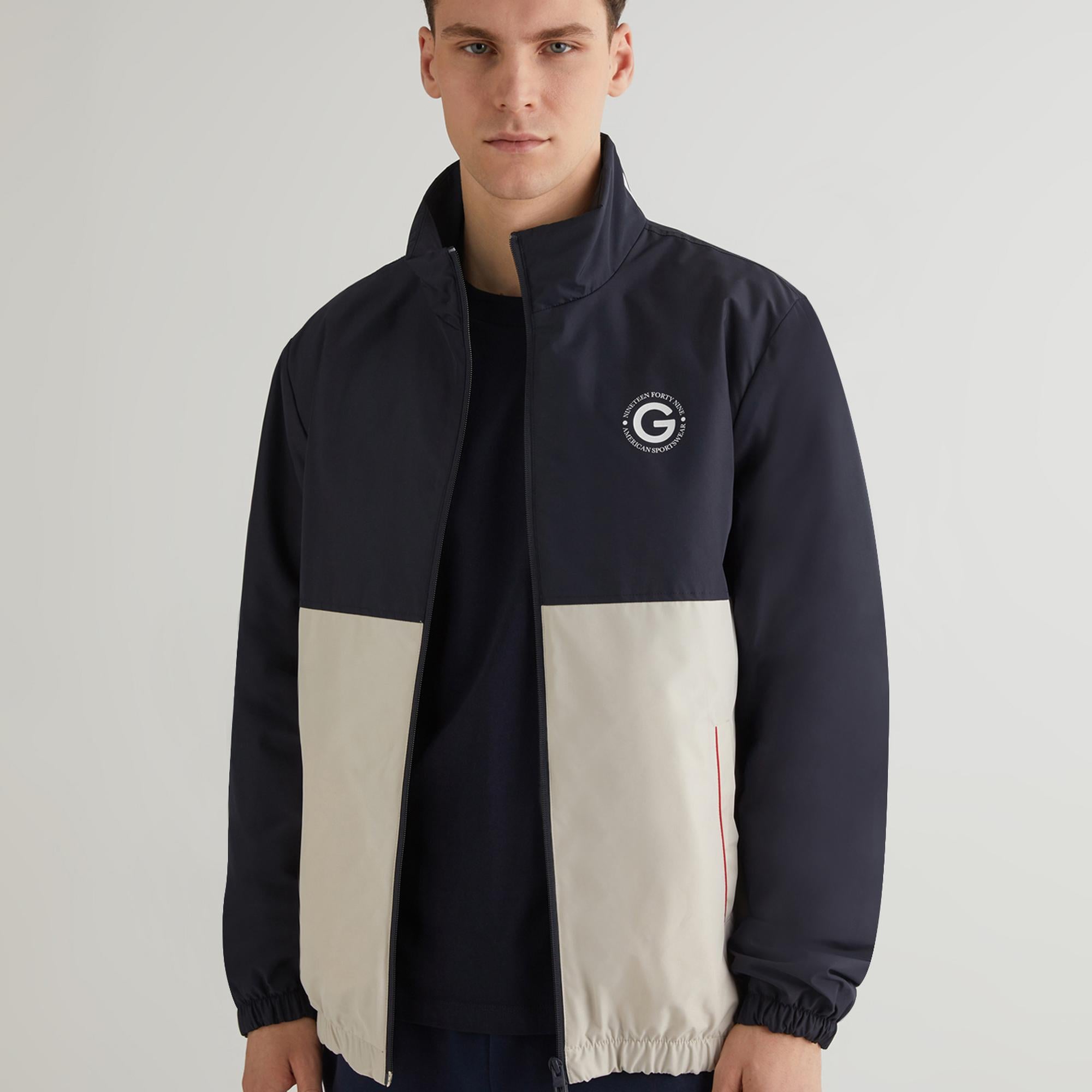 GANT Erkek Lacivert Dik Yaka Logolu Ceket