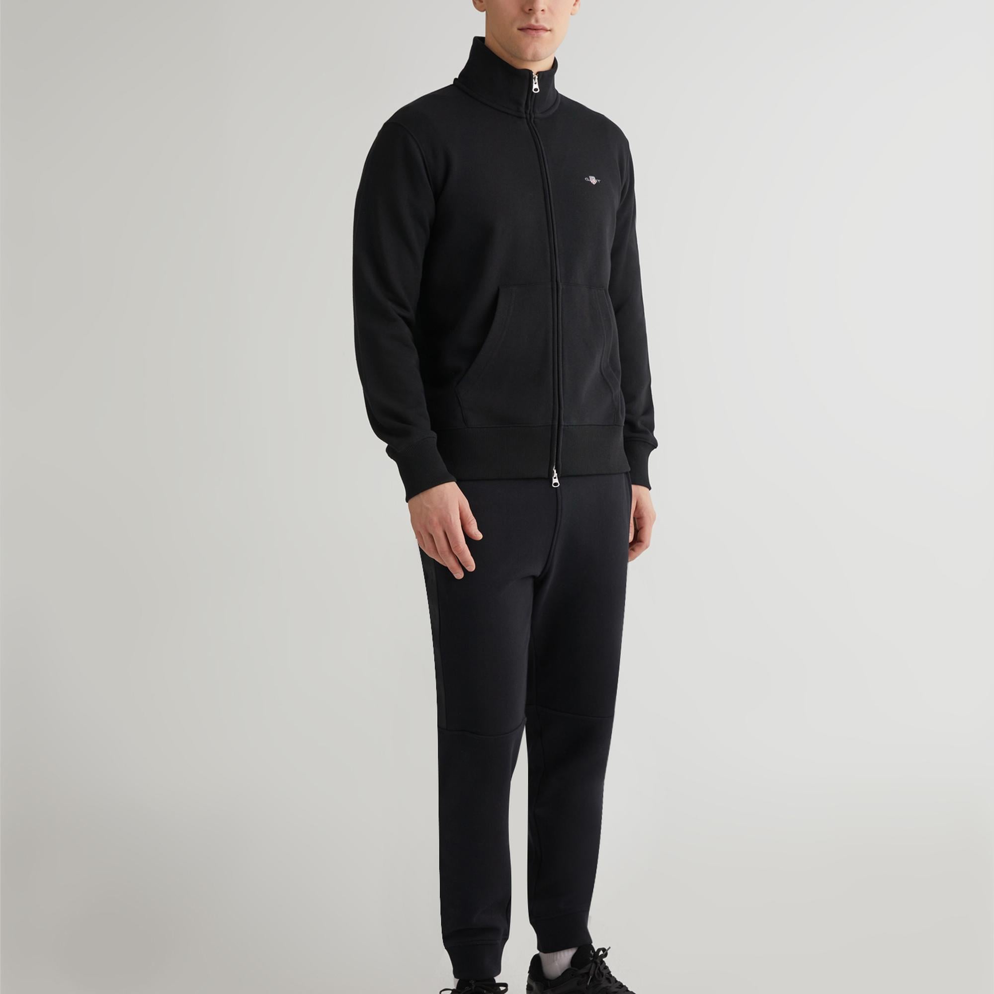 GANT Erkek Siyah Fermuarlı Hırka