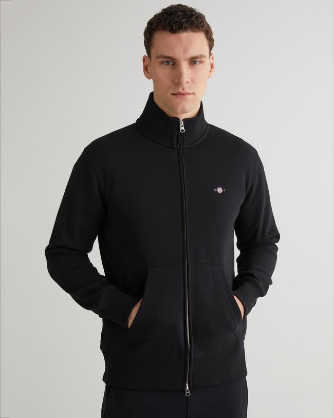  GANT Erkek Siyah Regular Fit Fermuarlı Sweatshirt