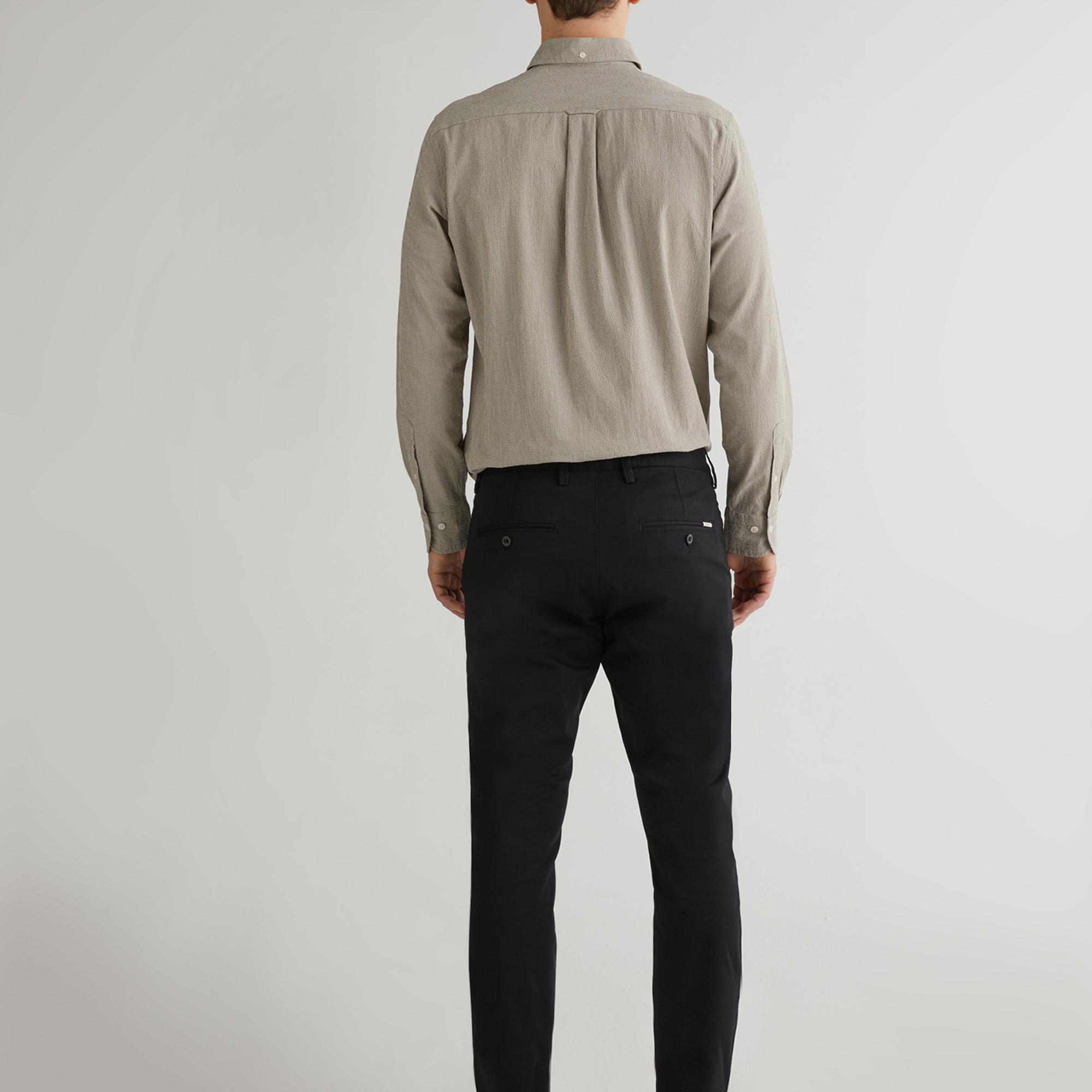 GANT Erkek Siyah Slim Fit Chino Pantolon