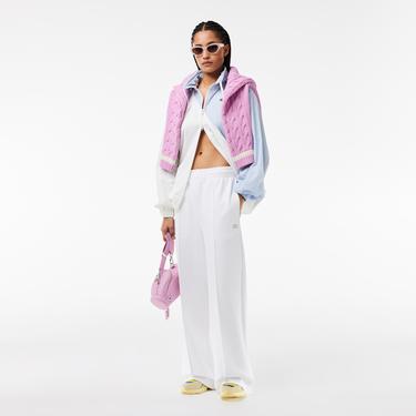  Kadın Regular Fit Beyaz Eşofman Altı