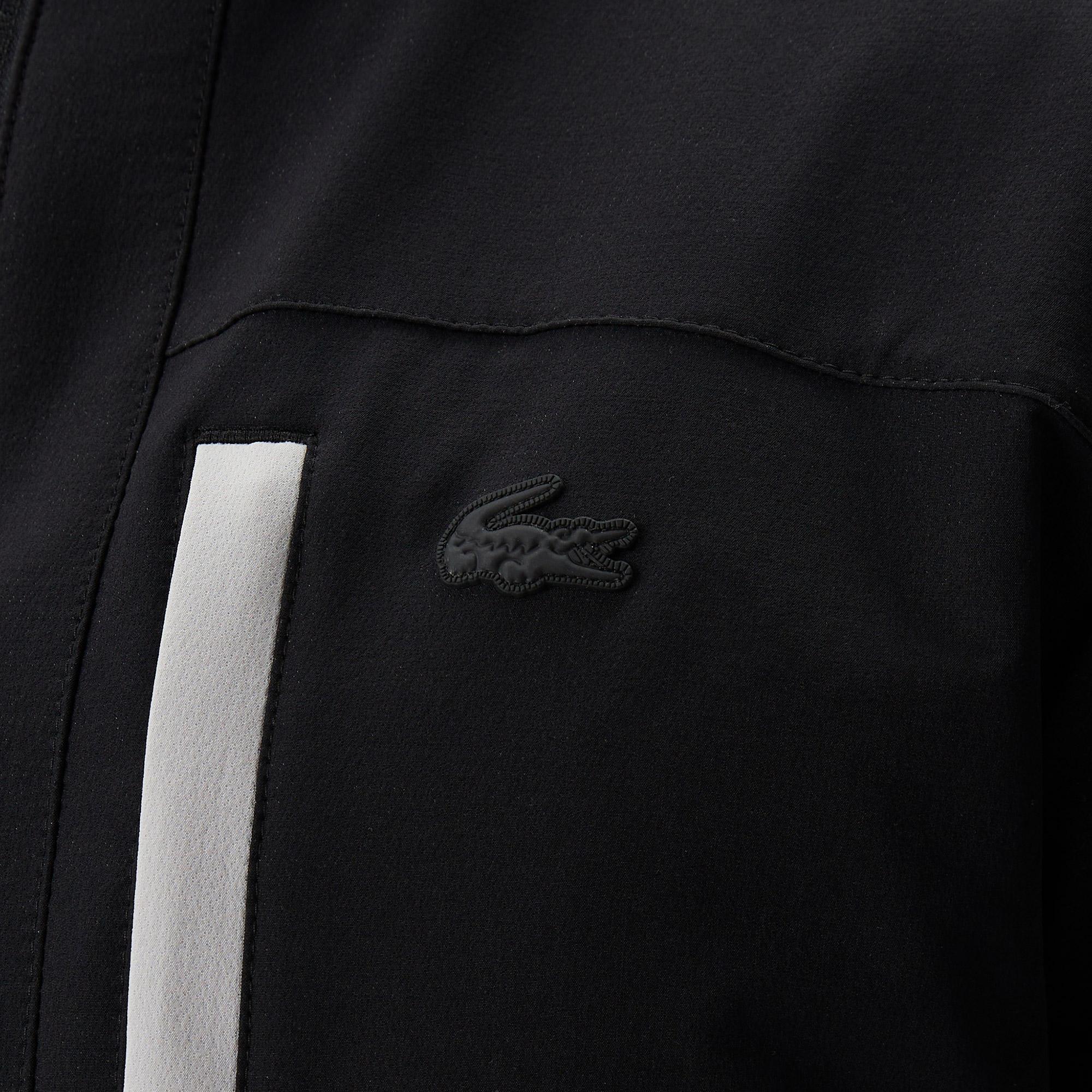 Erkek Kapüşonlu Siyah Mont