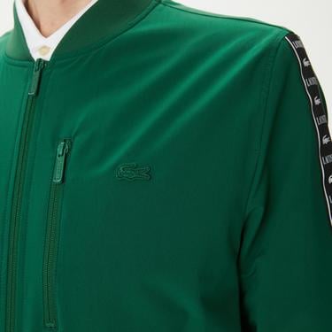  Erkek Baskılı Yeşil Bomber Ceket