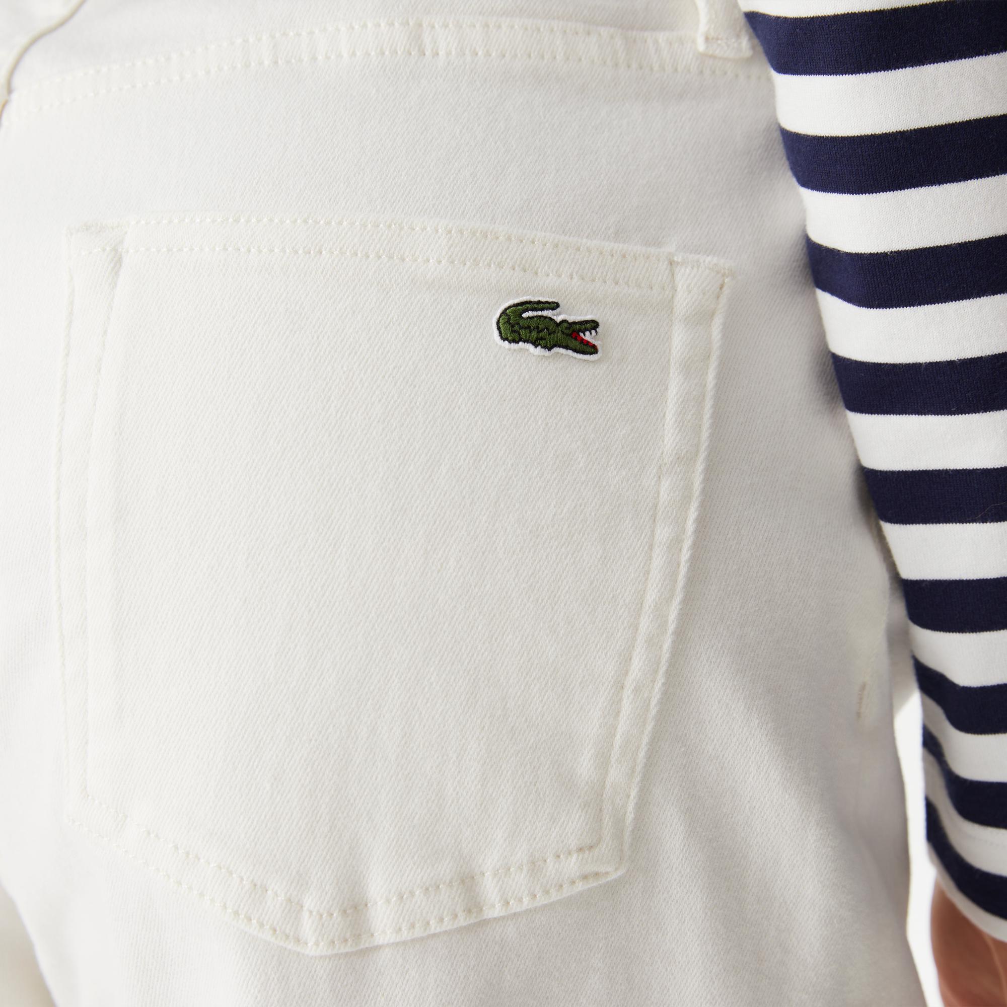 Kadın Loose Fit Beyaz Jean Pantolon