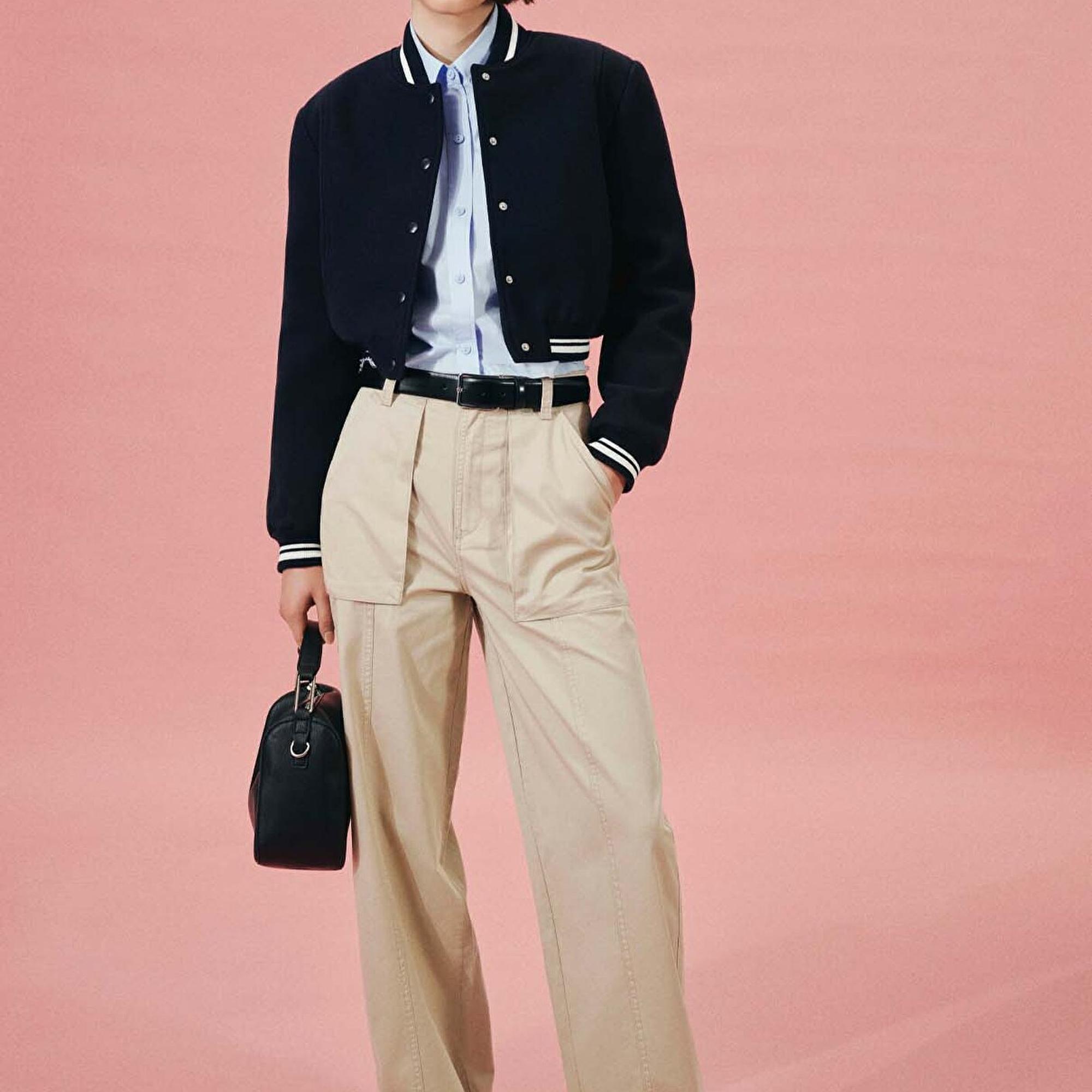 Mavi Geniş Paça Bej Pantolon 1010638-86596