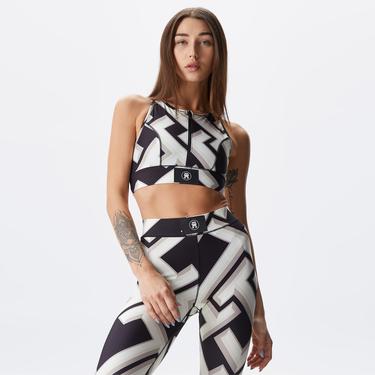  Tommy Hilfiger Mid Zip Bra Kadın Siyah Bra