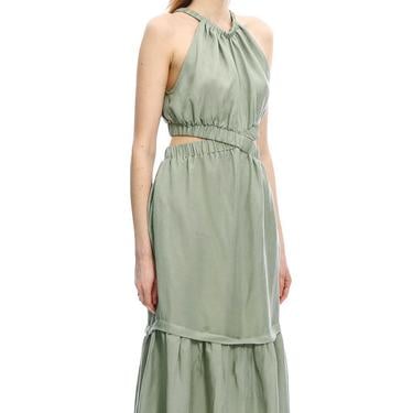  Marais Studio Fiona Aqua Vegan Keten Elbise