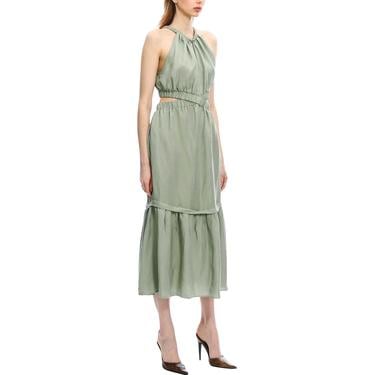  Marais Studio Fiona Aqua Vegan Keten Elbise