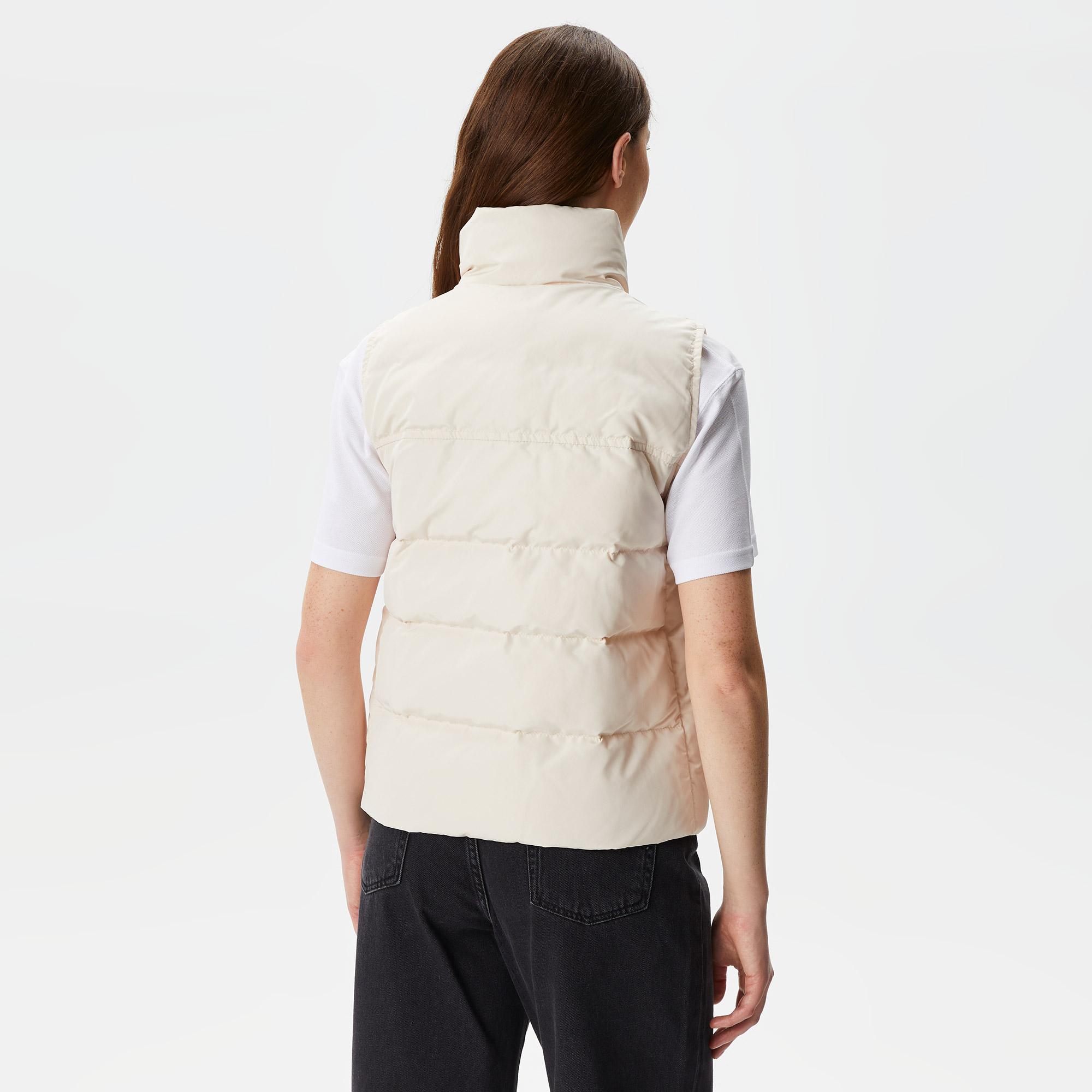 Kadın Dik Yaka Kapitone Bej Yelek