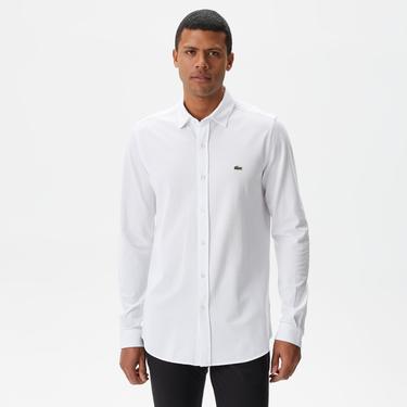  Erkek Slim Fit Beyaz Gömlek