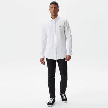  Erkek Slim Fit Beyaz Gömlek