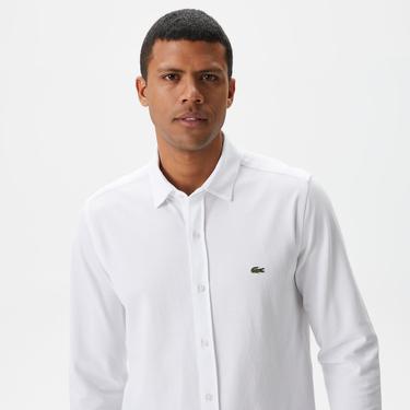  Erkek Slim Fit Beyaz Gömlek