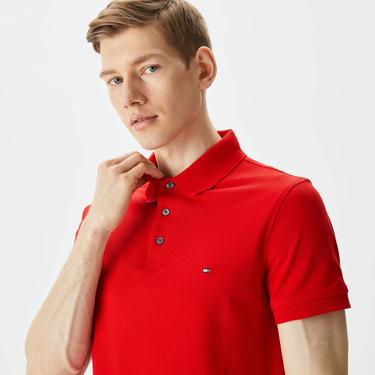  Tommy Hilfiger 1994 Slim Erkek Kırmızı Polo