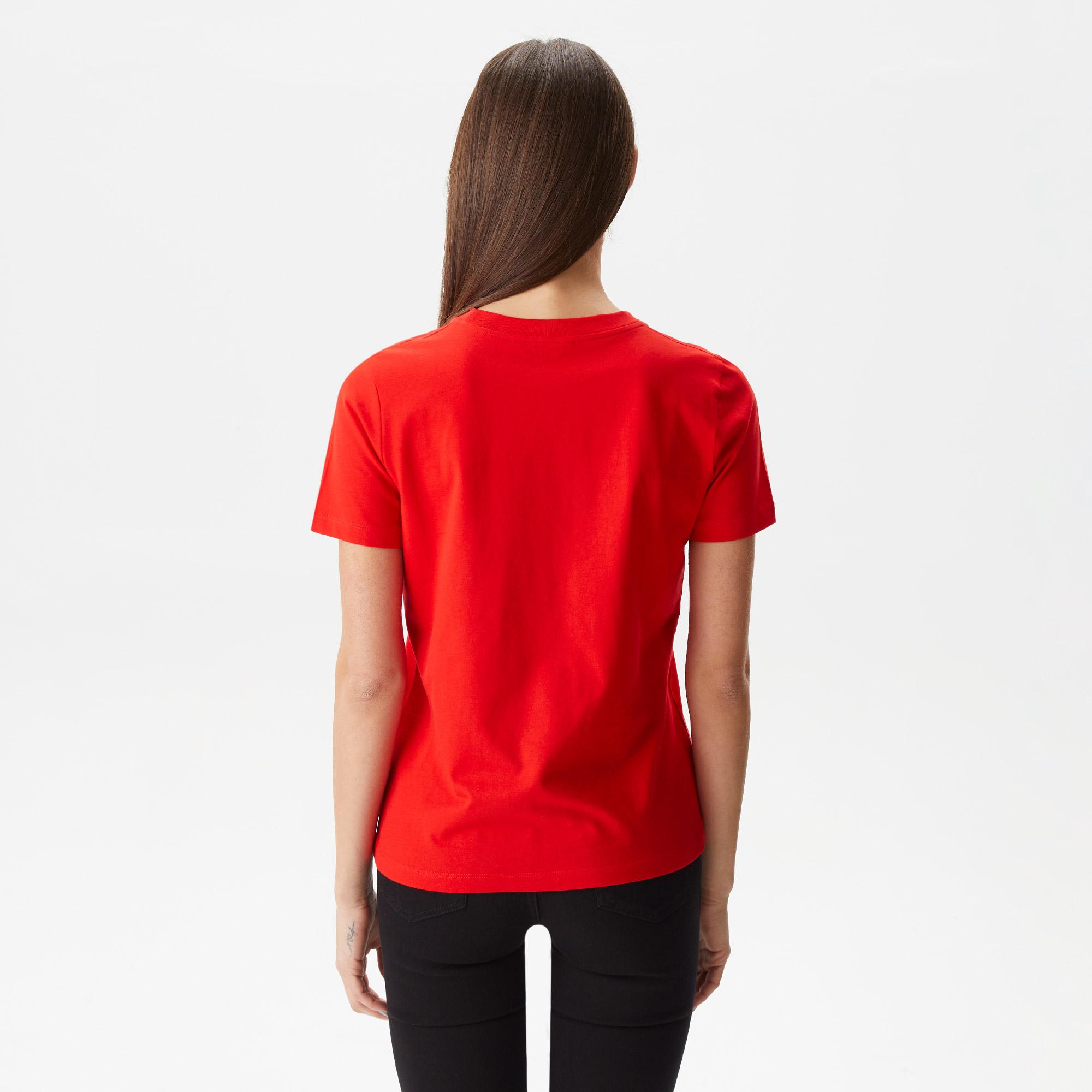 Tommy Hilfiger Reg Kadın Kırmızı T-Shirt