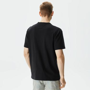  Tommy Jeans Reg Badge Erkek Siyah T-Shirt