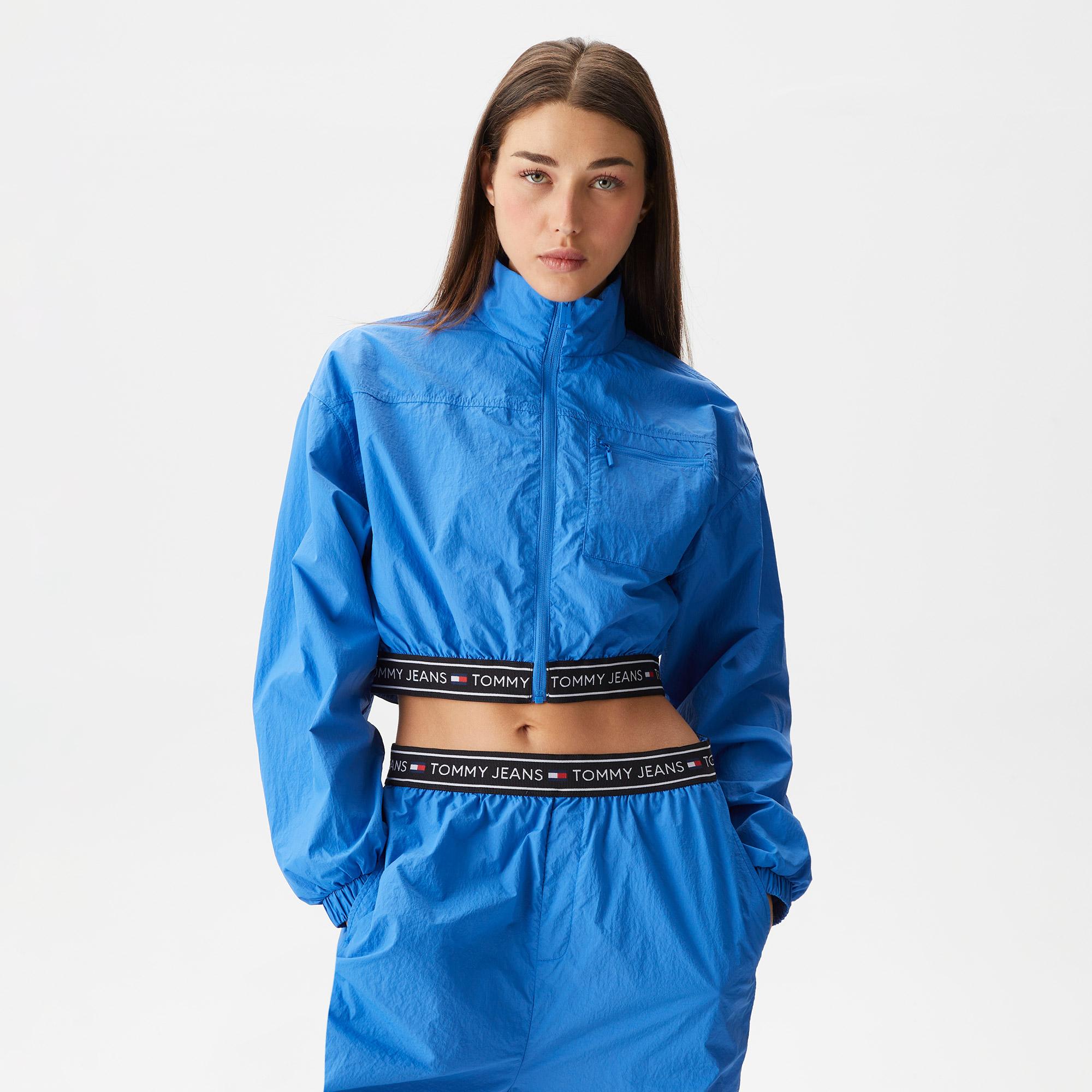 Tommy Jeans Taping Kadın Mavi Rüzgarlık
