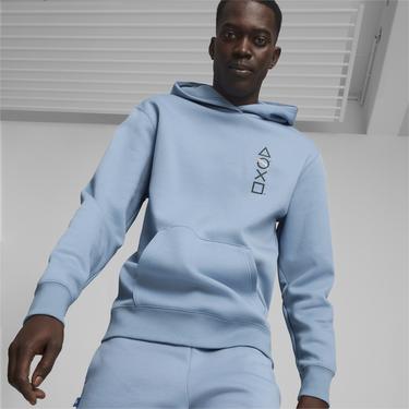  Puma X Playstation Erkek Mavi Hoodie