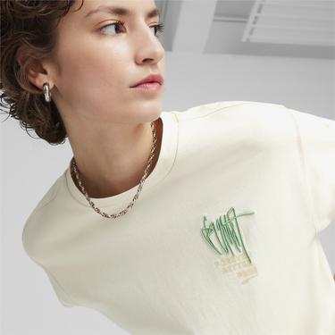  Puma Re:Collection Erkek Krem T-Shirt
