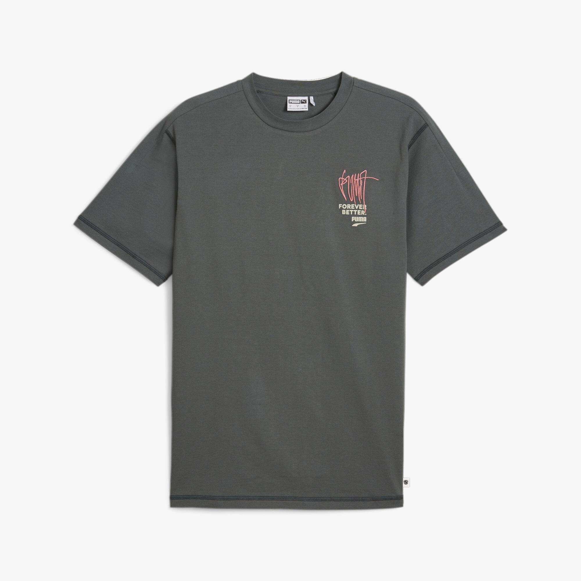 Puma RE:Collection Erkek Gri T-Shirt