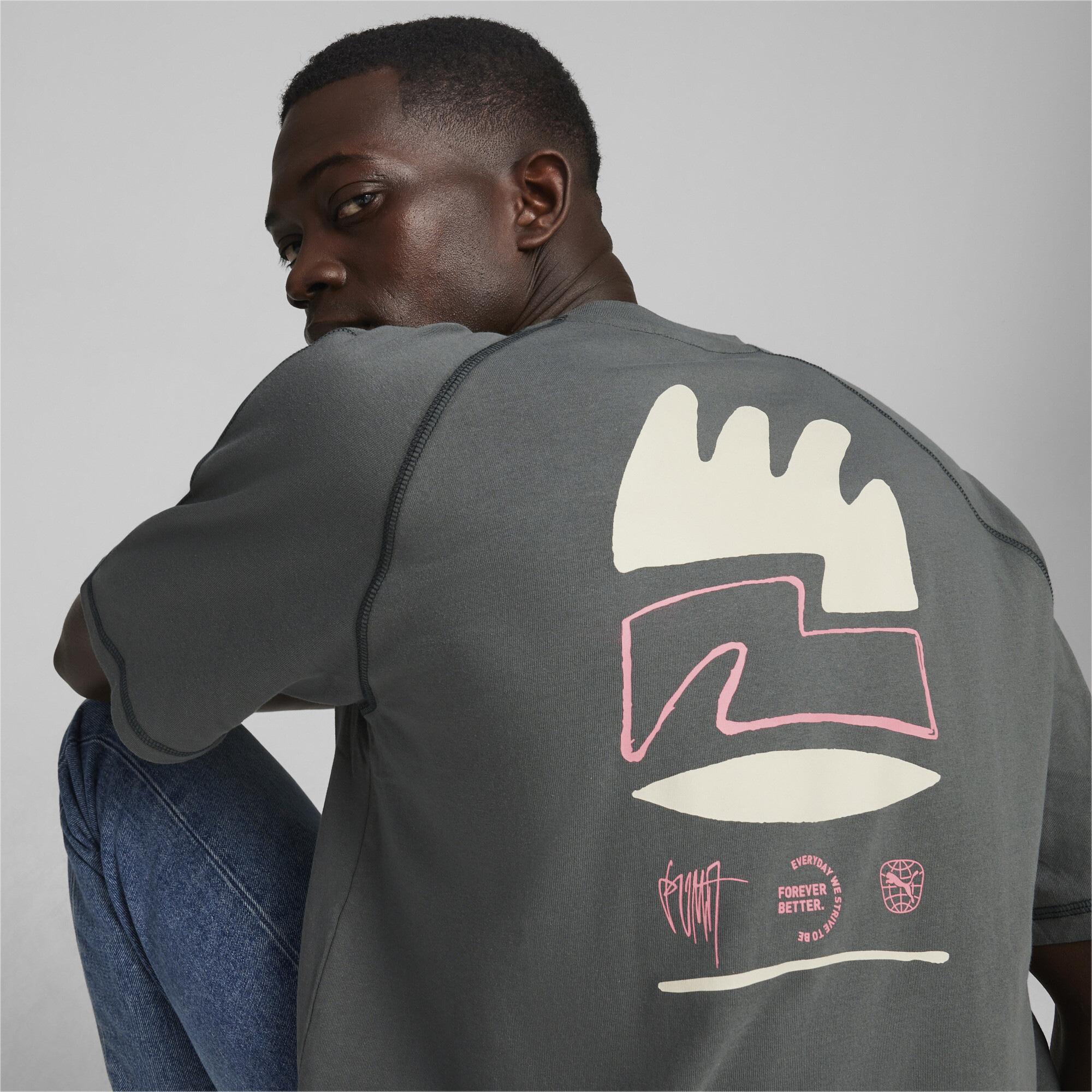 Puma RE:Collection Erkek Gri T-Shirt