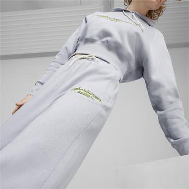  Puma Classics+ Relaxed Kadın Gri Eşofman Altı