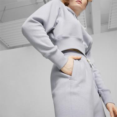  Puma Classics+ Relaxed Kadın Gri Eşofman Altı