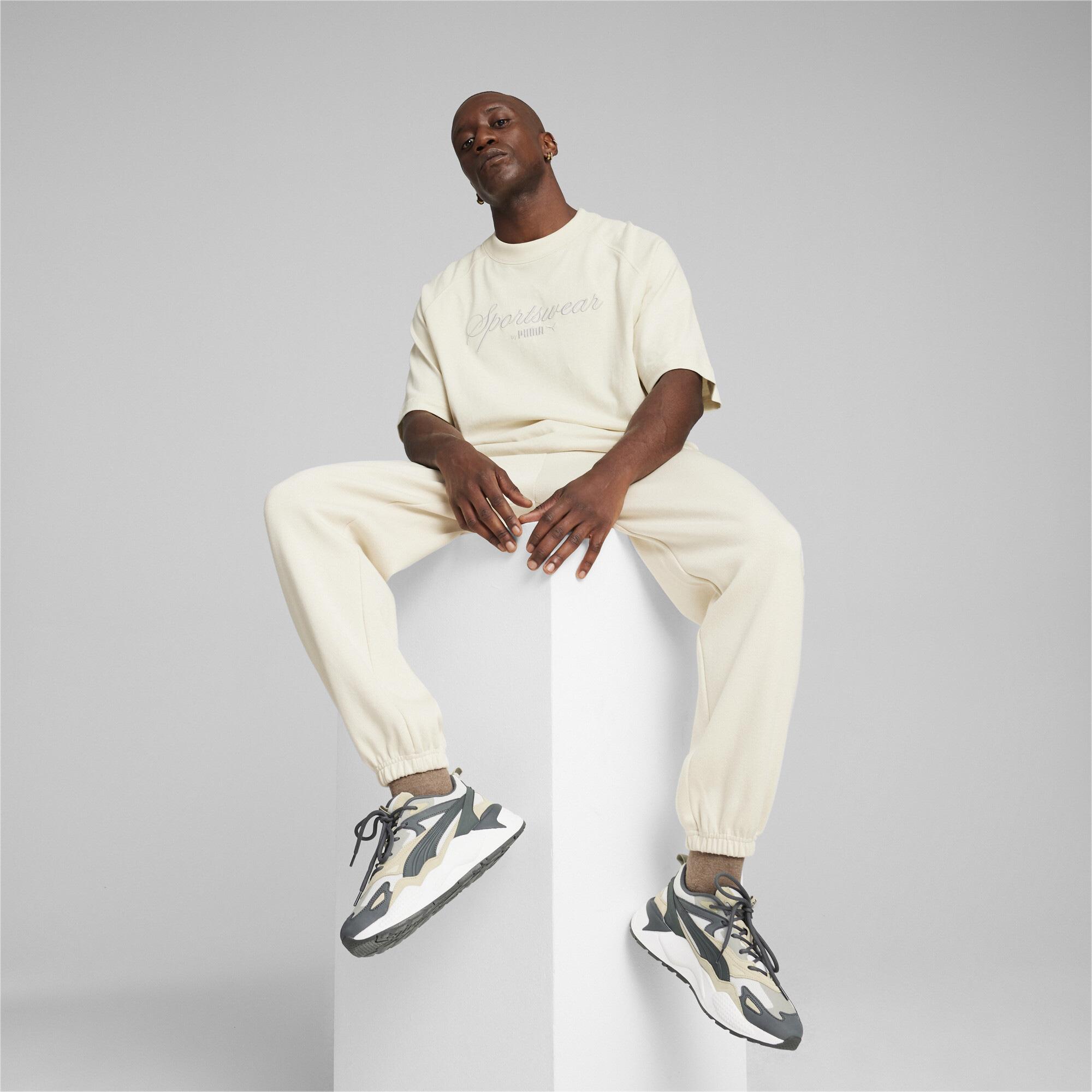 Puma Classics+ Erkek Krem T-Shirt