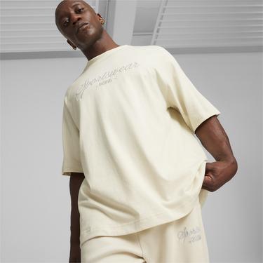  Puma Classics+ Erkek Krem T-Shirt