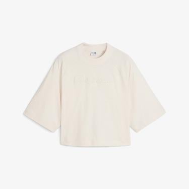  Puma Classics+ Oversized Kadın Pembe T-Shirt