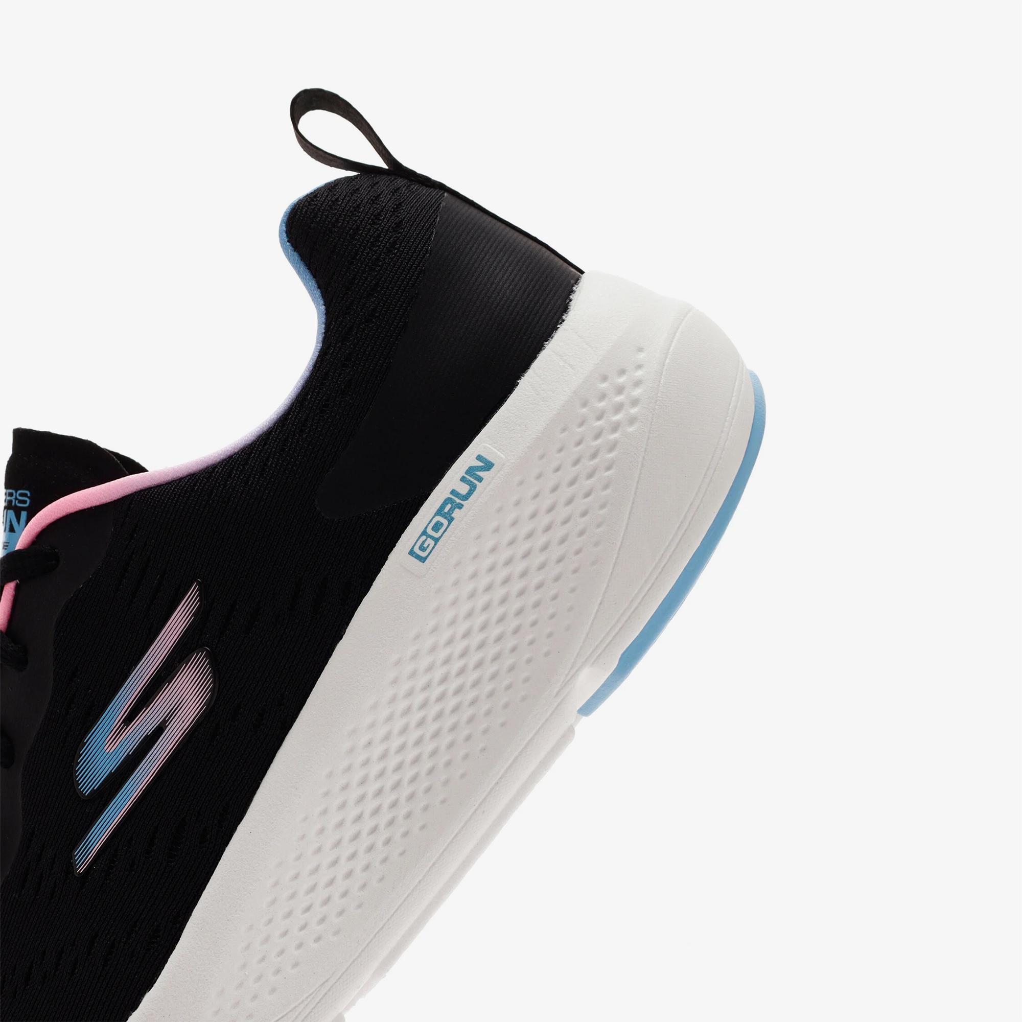 Skechers Go Run Elevate Double Time Kadın Siyah Koşu Ayakkabısı