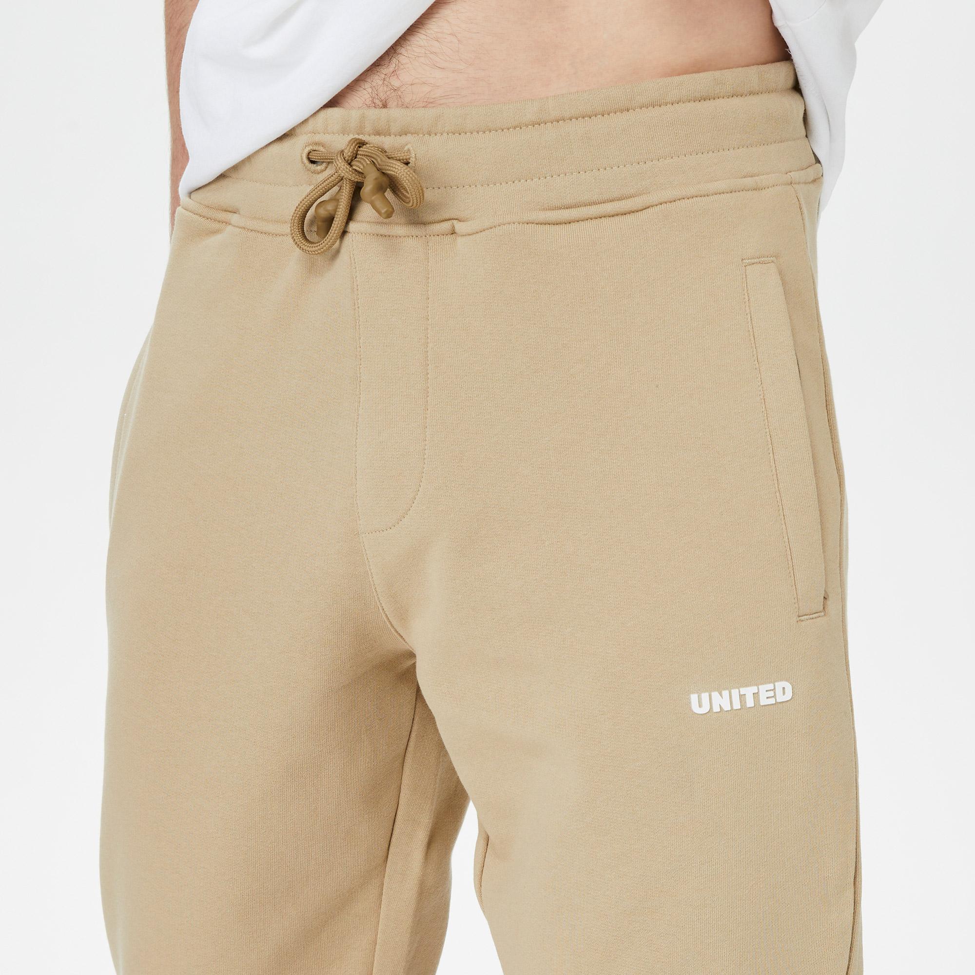 UNITED4 Erkek Krem Eşofman Altı