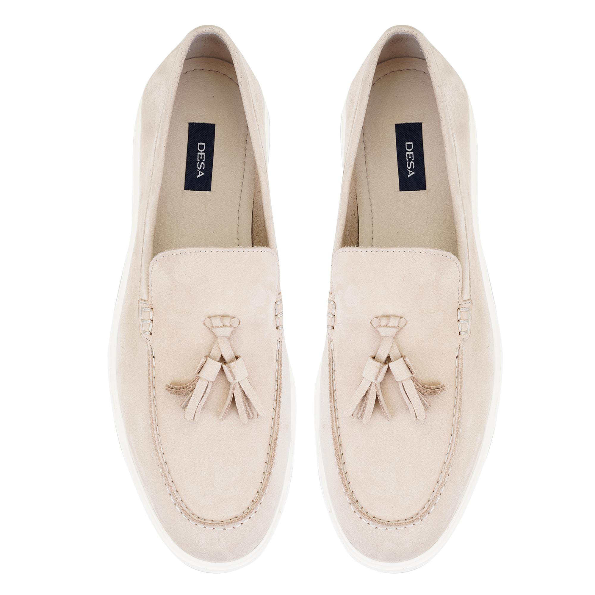 Miles Bej Erkek Nubuk Deri Loafer