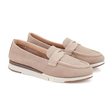  Kadın Bej DesaComfort Deri Loafer