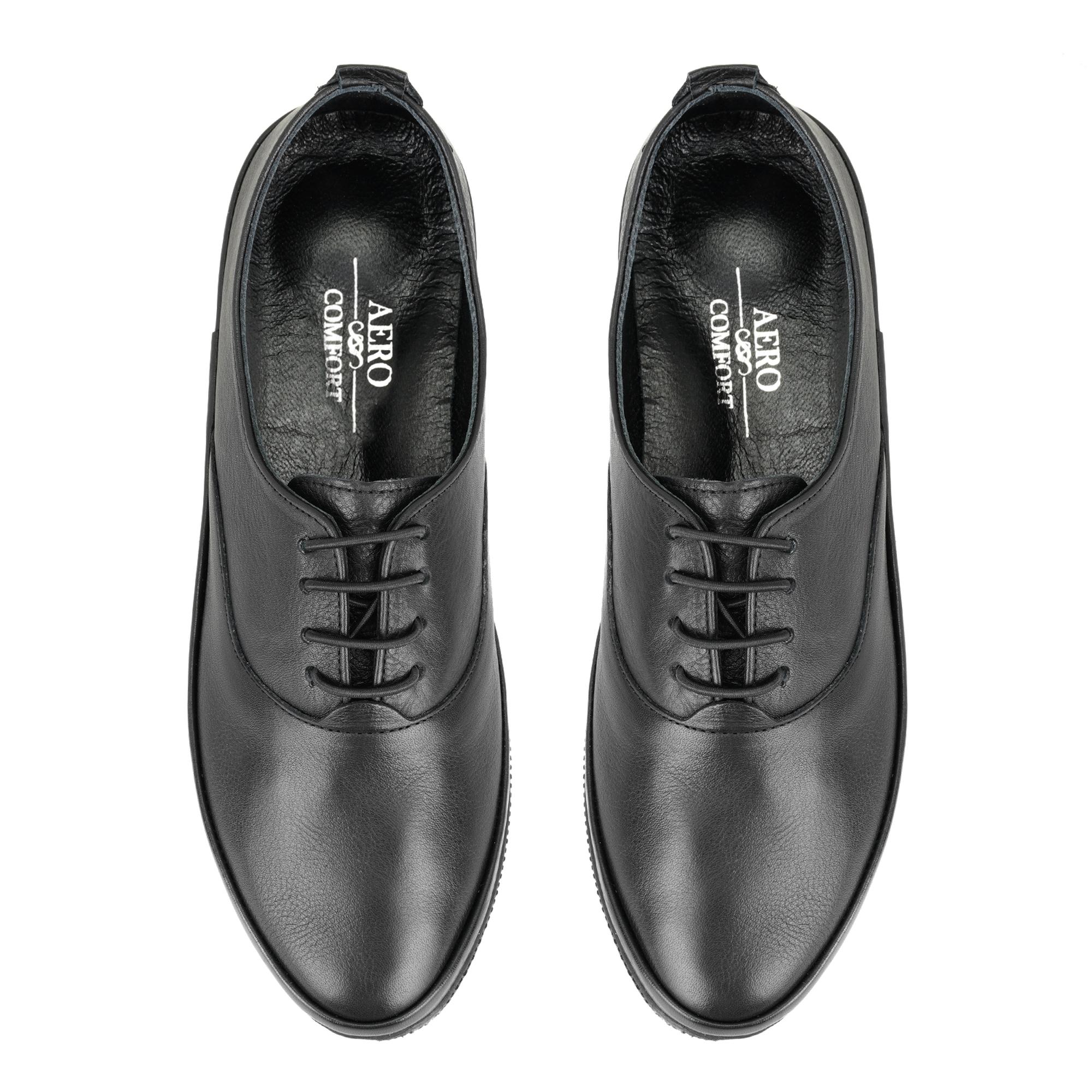 Kadın Siyah Deri DesaComfort Günlük Ayakkabı