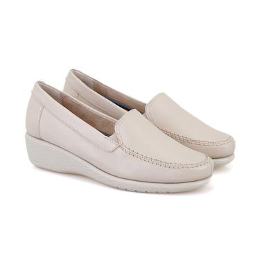  Kadın Bej Deri DesaComfort Günlük Ayakkabı