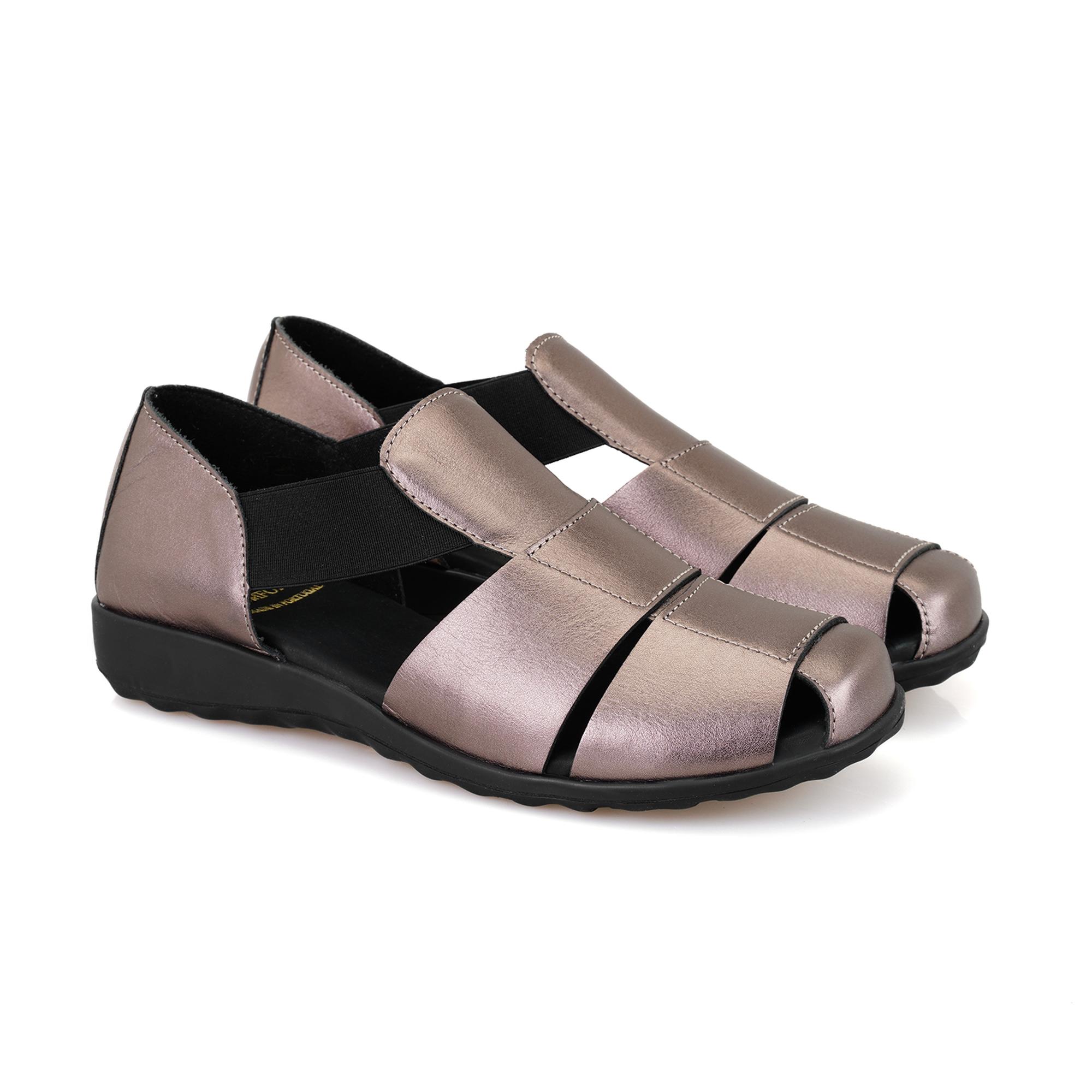 Kadın Platin DesaComfort Deri Günlük Ayakkabı