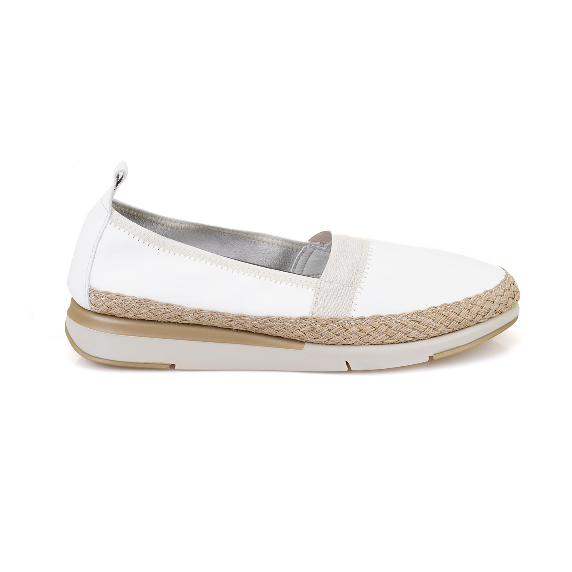 Kadın Beyaz DesaComfort Deri Günlük Ayakkabı