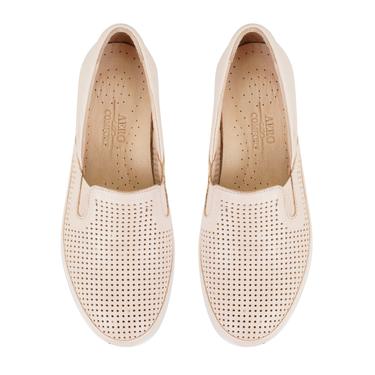  Kadın Bej Dolgu Topuklu Deri DesaComfort Günlük Ayakkabı