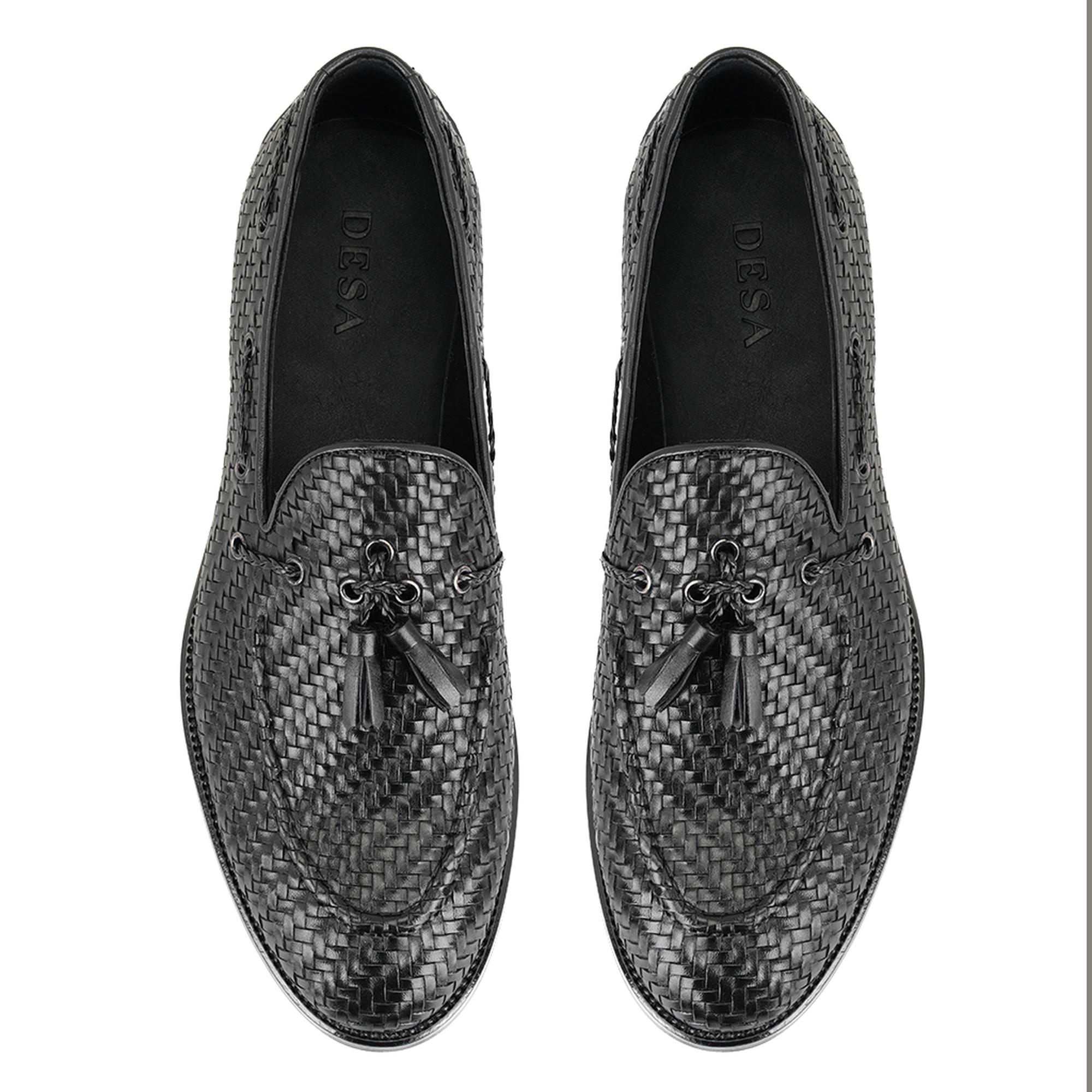 Ronald Siyah Erkek Deri Loafer