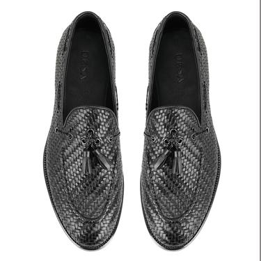  Ronald Siyah Erkek Deri Loafer